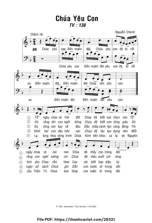 Chúa yêu con - Nguyễn Chánh - trang 1