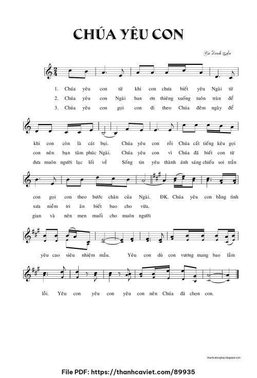 Chúa yêu con - Vũ Đình Ân - trang 1