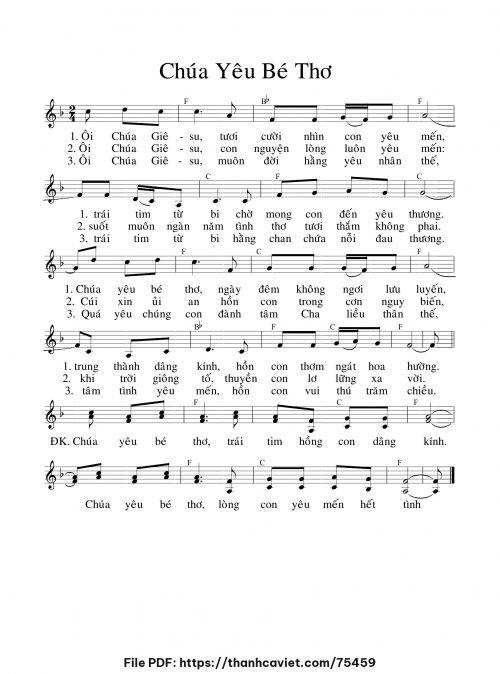 Chúa Yêu Trẻ Thơ - Chưa biết - trang 1