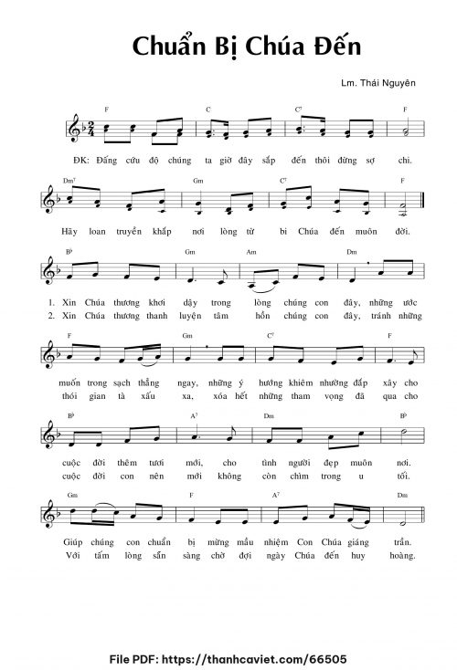 Chuẩn bị Chúa đến - Lm. Thái Nguyên - trang 1
