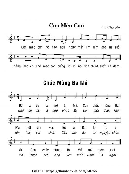 Chúc mừng ba má - Hải Nguyễn - trang 1
