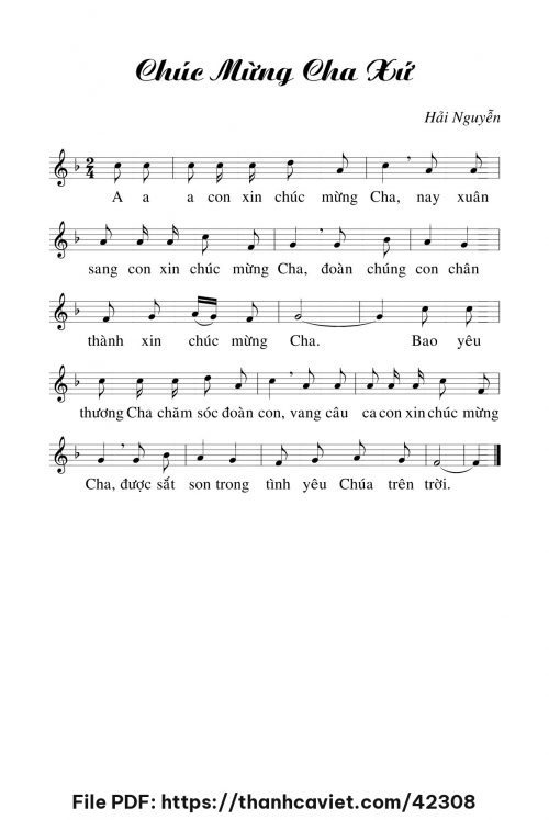 Chúc mừng Cha xứ - Hải Nguyễn - trang 1