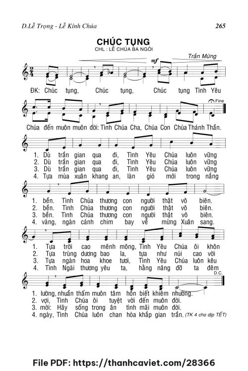 Chúc tụng - Trần Mừng - trang 1