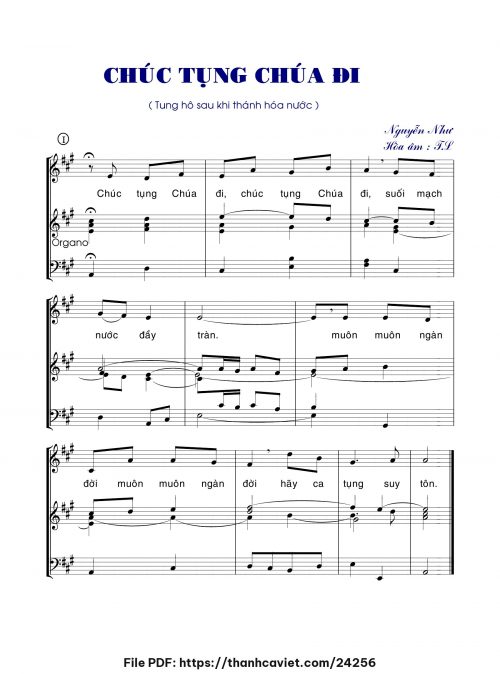 Chúc tụng Chúa đi - Tiến Linh - trang 1