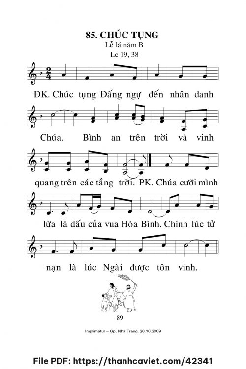 Chúc tụng [CN Lễ Lá năm B] – - Lm. Mi Trầm - trang 1