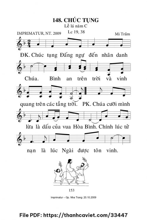 Chúc tụng [CN Lễ Lá năm C] – - Lm. Mi Trầm - trang 1