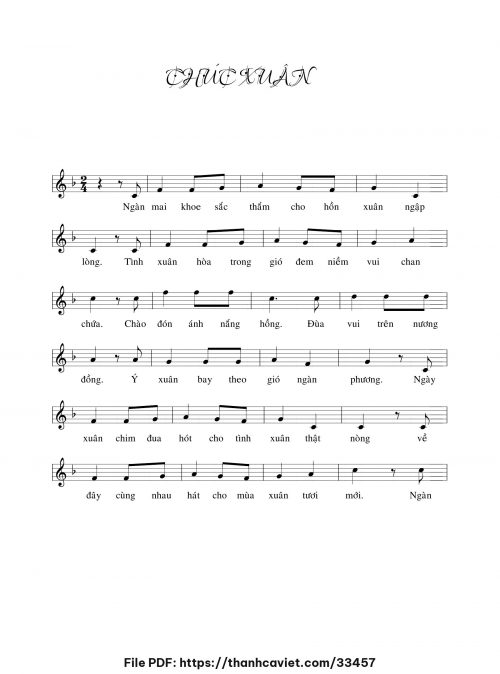 Chúc xuân - Chưa biết - trang 1