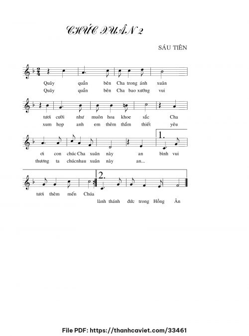 Chúc xuân 2 - Sáu Tiên - trang 1