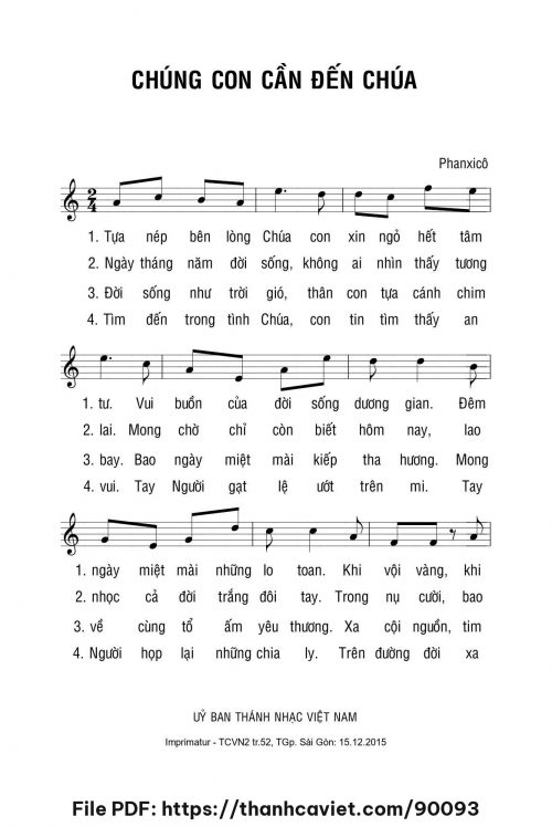 Chúng con cần đến Chúa - Phanxicô - trang 1