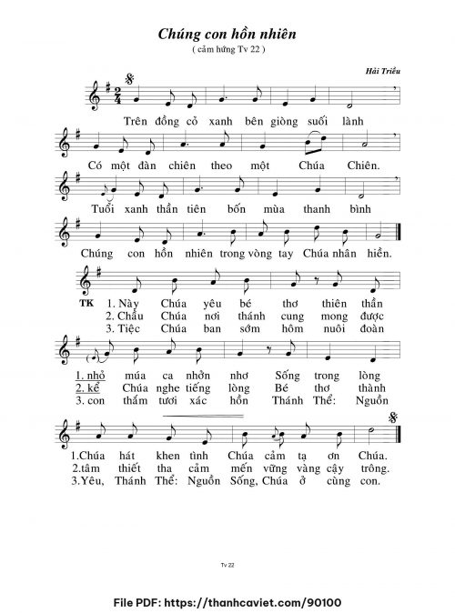 Chúng con hồn nhiên - Hải Triều - trang 1