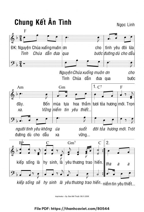 Chung kết ân tình - Ngọc Linh - trang 1