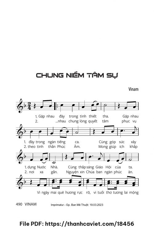 Chung niềm tâm sự - Vinam - trang 1