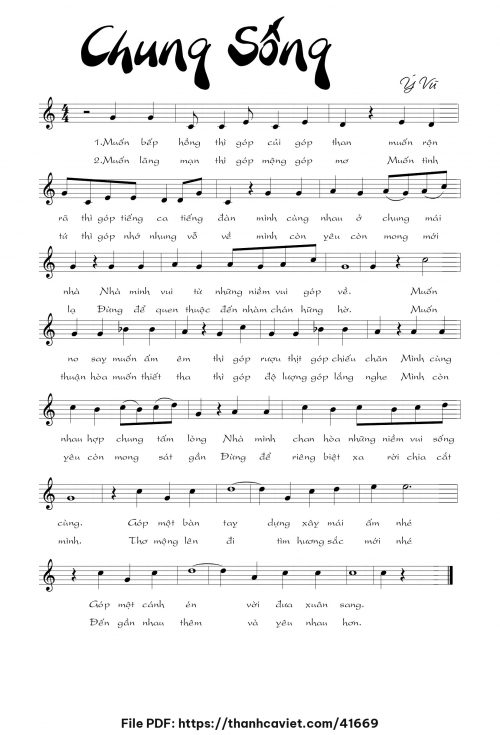 Chung sống - Ý Vũ - trang 1