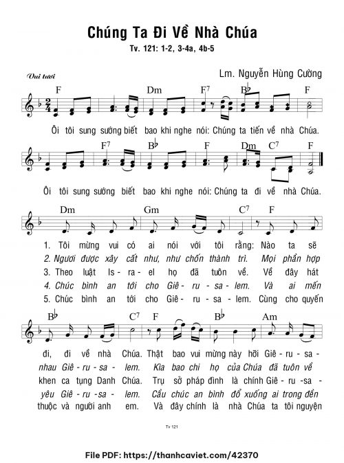 Chúng ta đi về nhà Chúa - Lm. Nguyễn Hùng Cường - trang 1