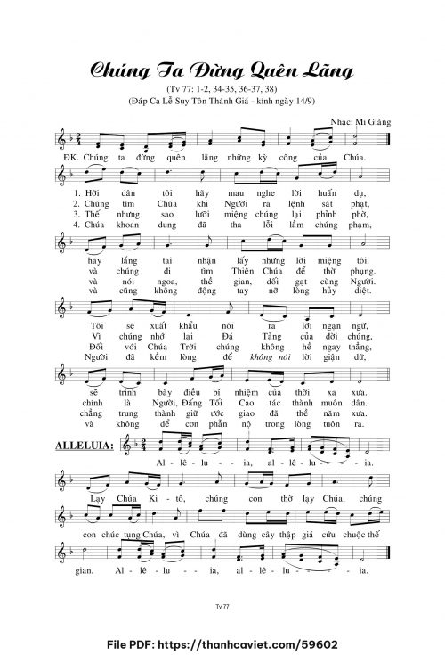 Chúng ta đừng quên lãng - Mi Giáng - trang 1