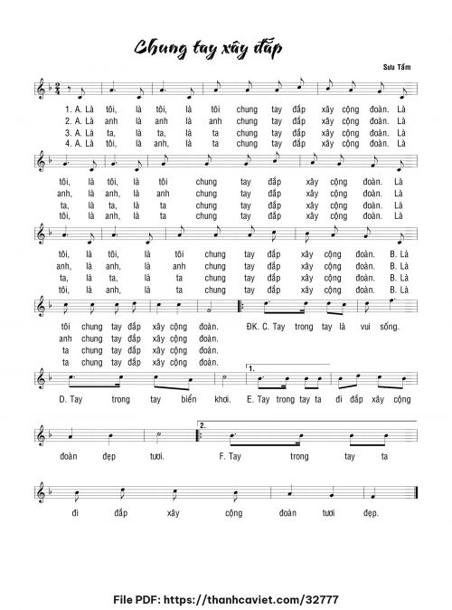 Chung tay xây đắp - Chưa biết - trang 1