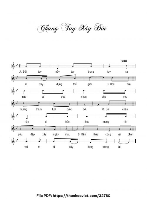 Chung tay xây đời - Giuse - trang 1