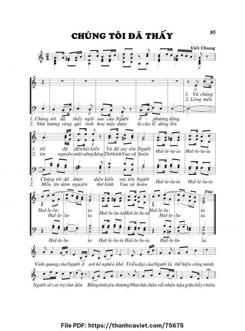 Chúng tôi đã thấy - Viết Chung - trang 1