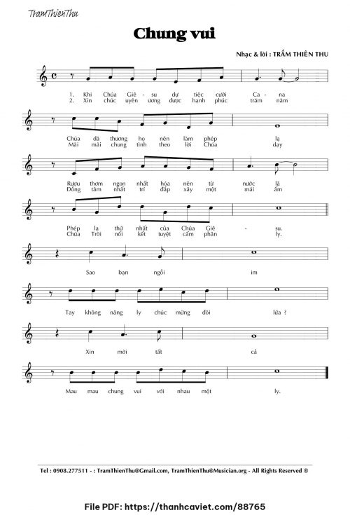 Chung vui - Trầm Thiên Thu - trang 1