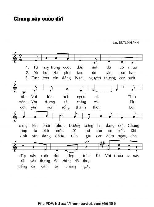 Chung xây cuộc đời - Lm. DUYLINH.PHN - trang 1