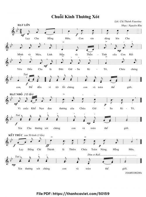Chuỗi kinh thương xót - Nguyên Kha - trang 1