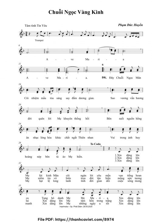 Chuỗi Ngọc Vàng Kinh - Phạm Đức Huyến - trang 1