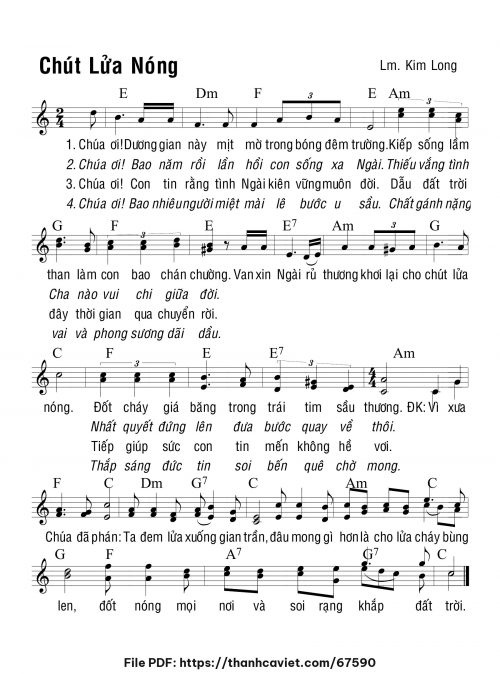 Chút lửa nóng - Lm. Kim Long - trang 1