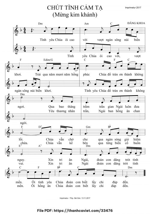 Chút tình cảm tạ - Đăng Khoa - trang 1