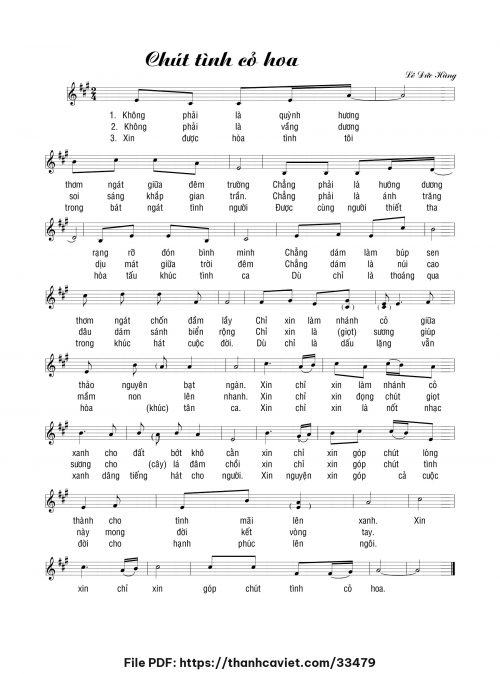 Chút tình cỏ hoa - Lê Đức Hùng - trang 1