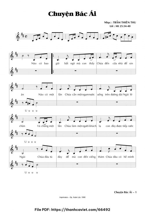 Chuyện bác ái - Trầm Thiên Thu - trang 1