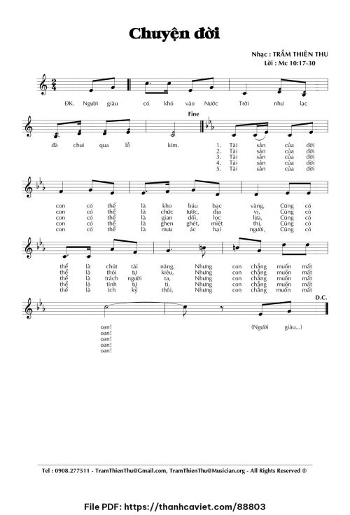 Chuyện đời - Trầm Thiên Thu - trang 1