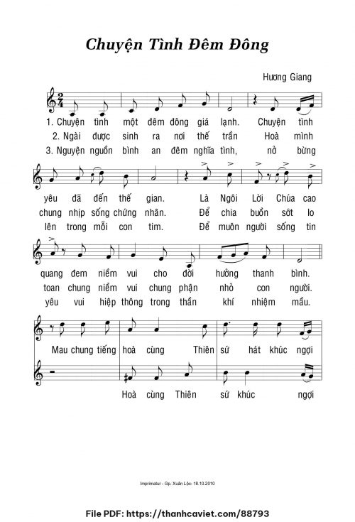 Chuyện tình đêm đông - Hương Giang - trang 1