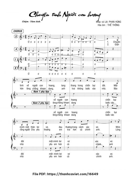 Chuyện tình người con hoang - Phan Hùng - trang 1