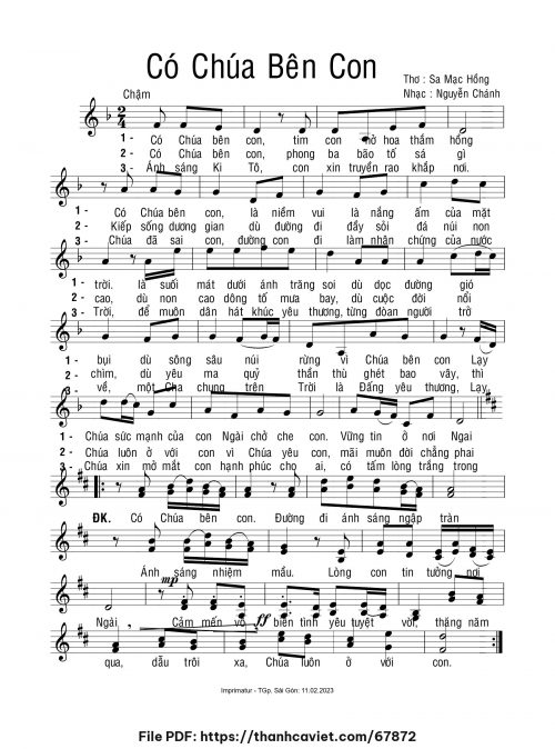 Có chúa bên con - Nguyễn Chánh - trang 1