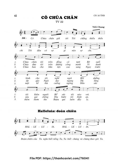 Có Chúa chăn - Viết Chung - trang 1