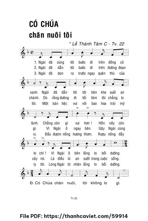 Có Chúa chăn nuôi tôi - Lm. La Thập Tự - trang 1