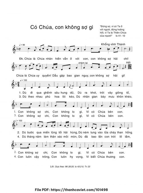 Có Chúa con không sợ gì - Khổng Vĩnh Thành - trang 1