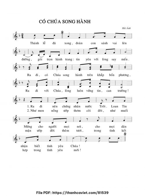 Có Chúa song hành - Hải Ánh - trang 1
