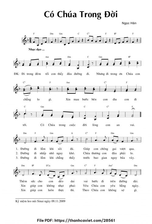 Có Chúa trong đời - Lm. Ngọc Hân - trang 1