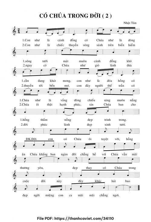 Có Chúa trong đời 2 - Nhật Tân - trang 1