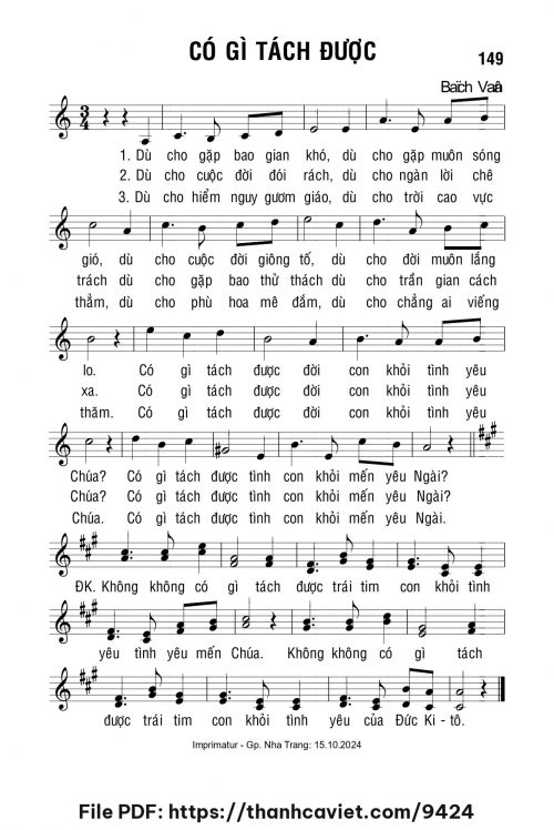 Có gì tách được - Lm. Bạch Vân - trang 1