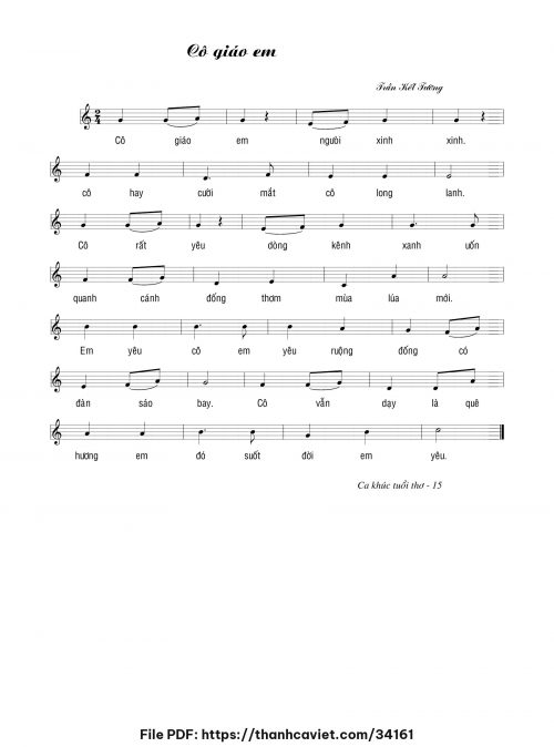 Cô giáo em - Trần Kết Tường - trang 1