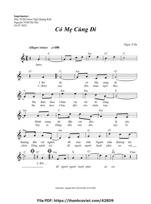 Có Mẹ cùng đi - Ngọc Cẩn - trang 1