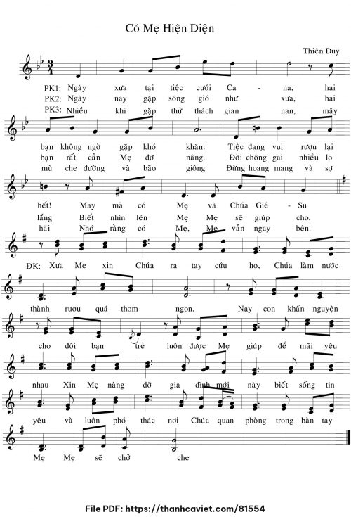Có Mẹ hiện diện - Thiên Duy - trang 1