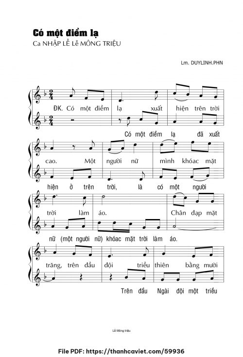 Có một điềm lạ - Lm. DUYLINH.PHN - trang 1