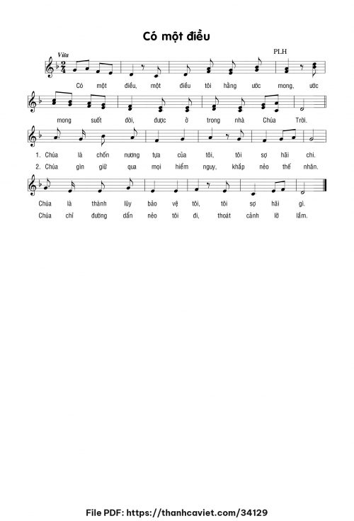 Có một điều - Lm. Phạm Liên Hùng - trang 1