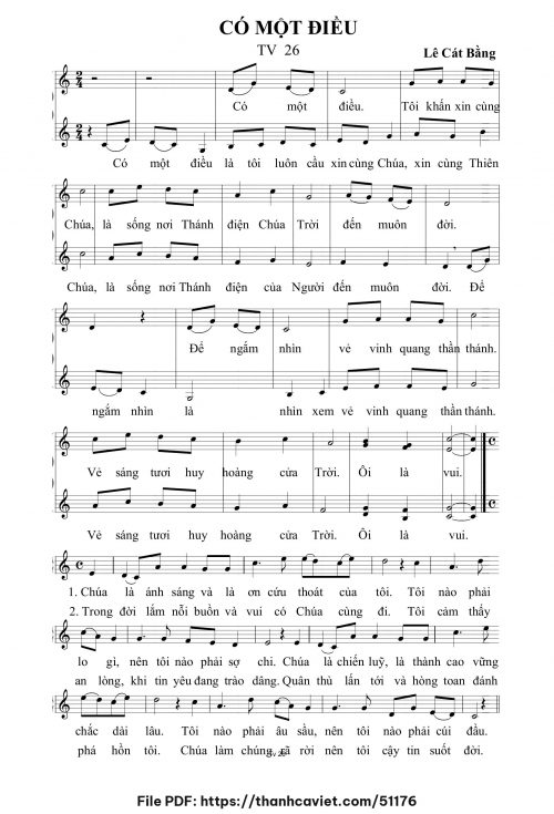 Có một điều - Lê Cát Bằng - trang 1
