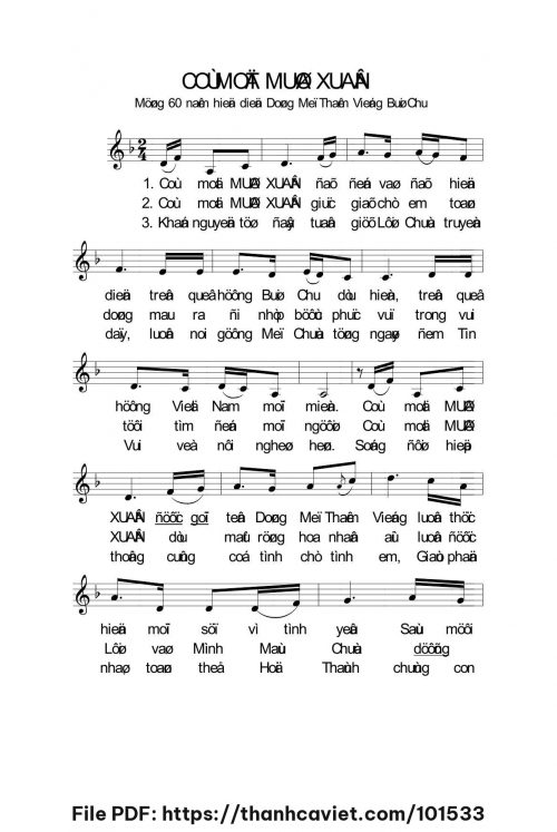 Có một mùa xuân - Lm. Nguyễn Duy - trang 1