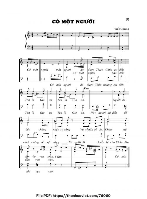 Có một người - Viết Chung - trang 1