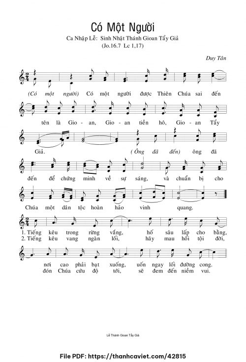 Có một người - Duy Tân - trang 1